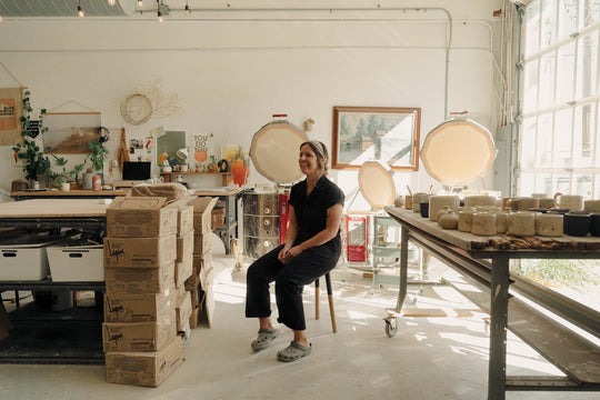 Andi, founder of Good Hearted Woman ceramic studio